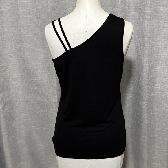 NWT CUPSHE Summer Beach Wear Top-Sz M-Rayon Blend-Black-Cute Strap Detail - Picture 2 of 13